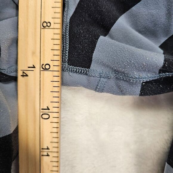 Nike‎ Legendary Womens Leggings Gray Black Pants Chevron Striped Mid Rise Size S - Picture 9 of 12